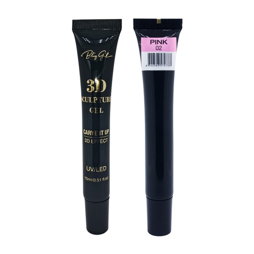 [6342503572597] 3D Sculpture Gel #02 - Pink [S2508P03]