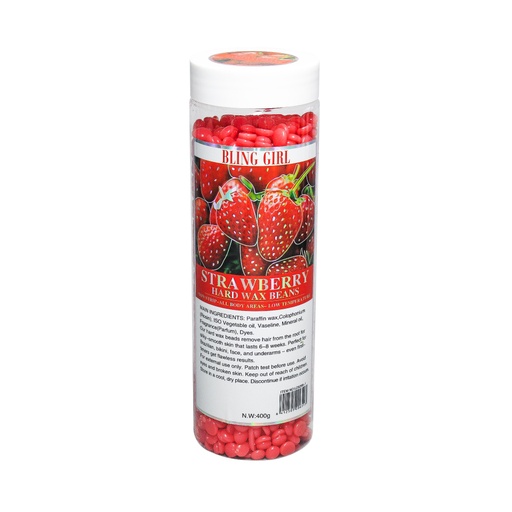 [6412505206513] Strawberry Hard Wax Beans 400g [S2507P14]