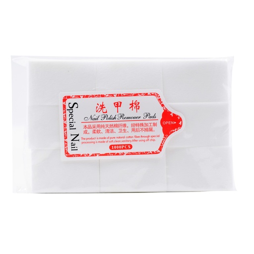 [6371912272835] Nail Polish Remover Pads 1000 Pieces [1803]