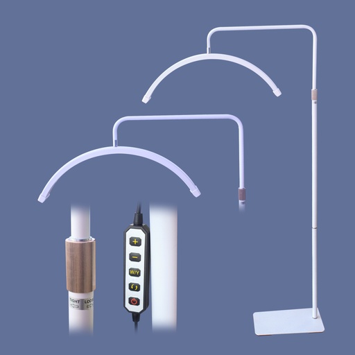 [621700] Eyelash Half Moon Light Lamp [S2408P14]