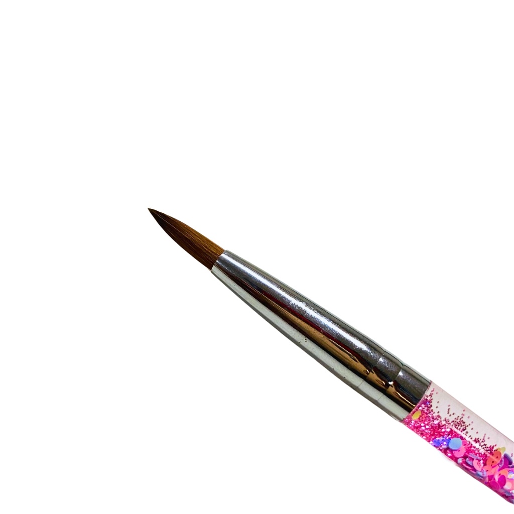 Bling Girl Pink Glitter Acrylic Nail Brush  [ S2305P123 ]