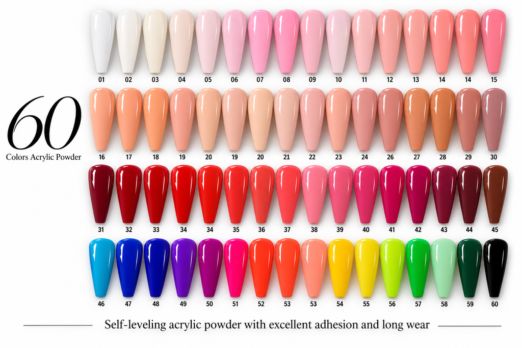 BG New Acrylic Powder 60g*12 Piece - Get 12 Free