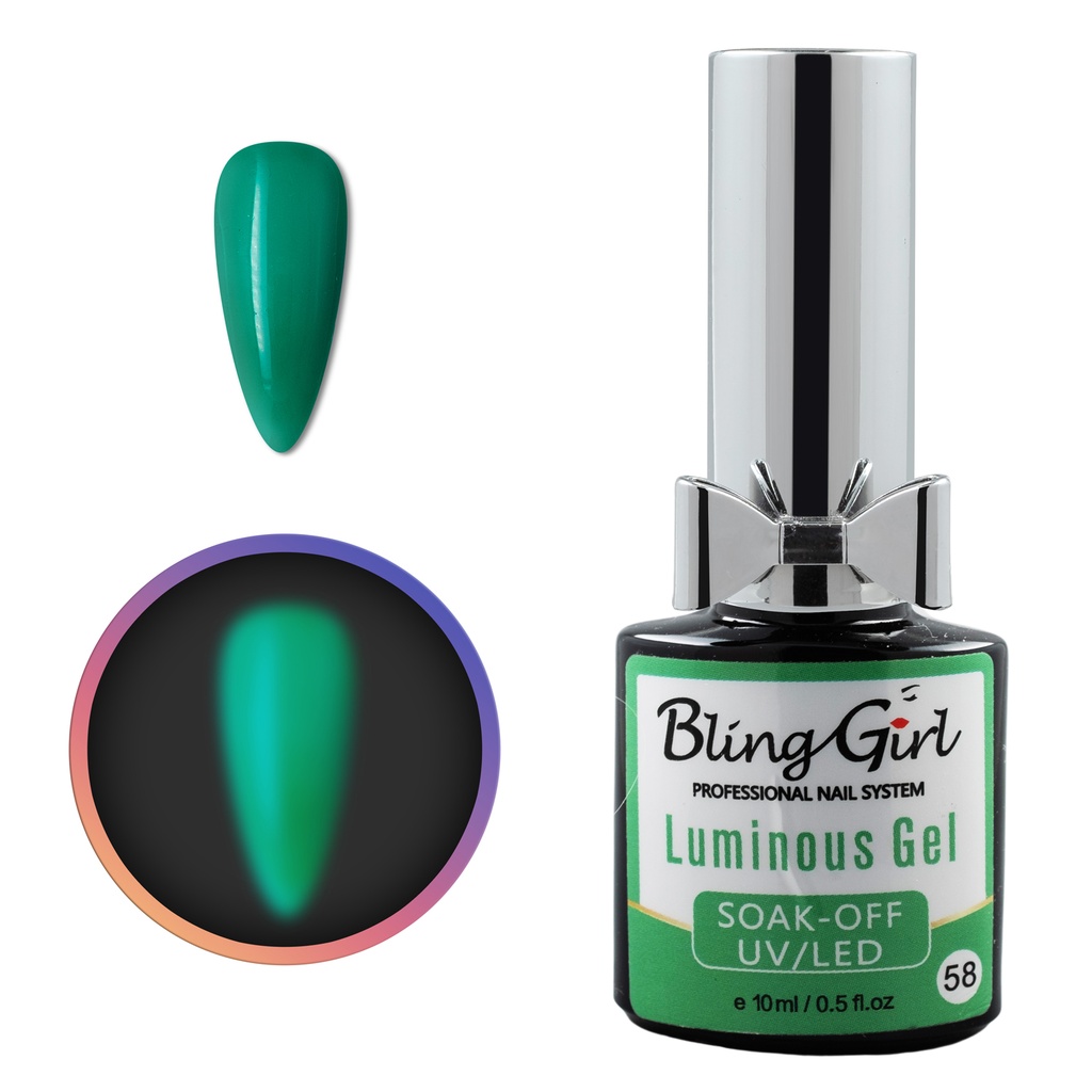 Bling Girl Luminous Gel Soak Off UV/LED 10ml #058 [2909]