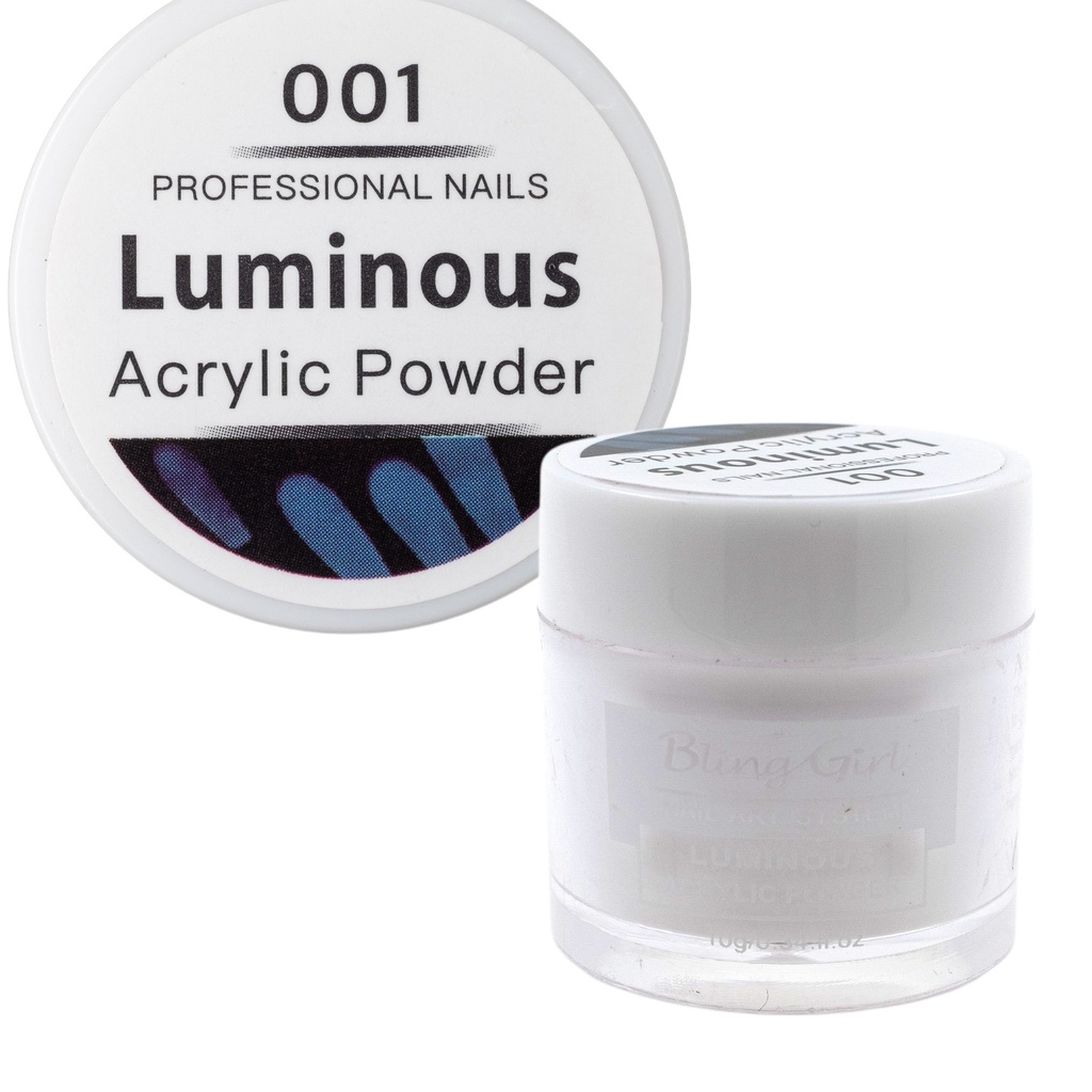 Bling Girl Luminous Acrylic Powder Nail Art System 10g #001 [3173]