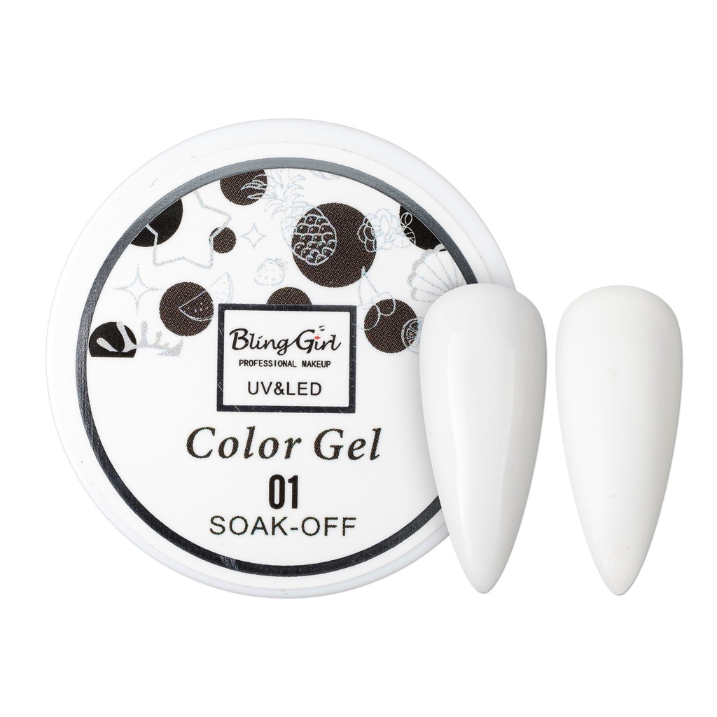 Bling Girl UV &amp; LED 2 IN 1 Colour and Art Gel Soak-Off #001 [1459]