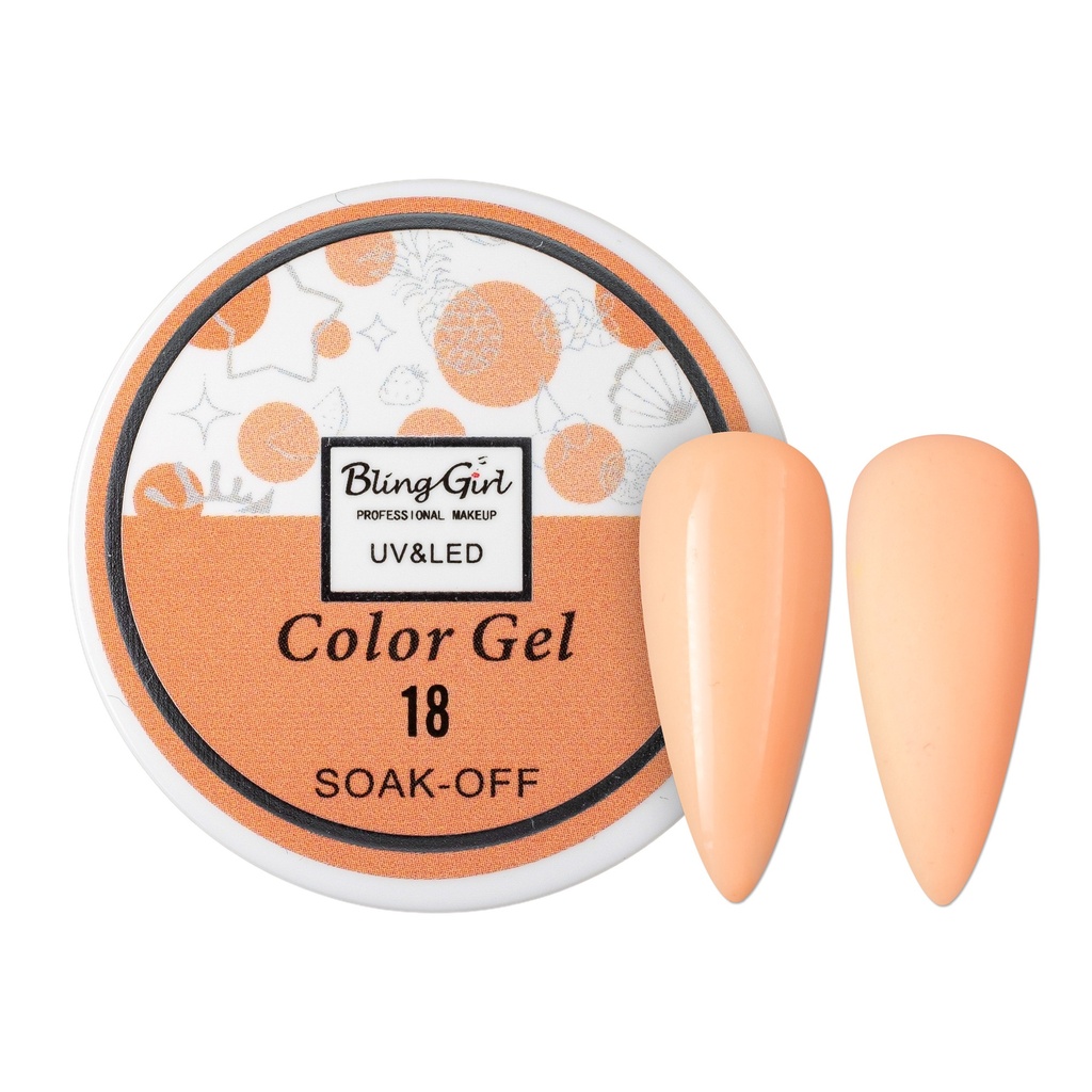 Bling Girl UV &amp; LED 2 IN 1 Colour and Art Gel Soak-Off #018 [1459]