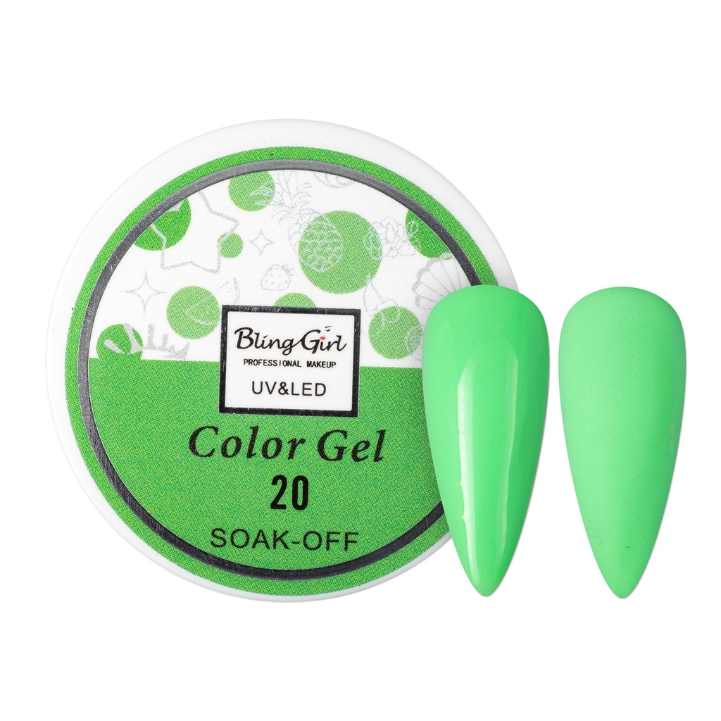 Bling Girl UV &amp; LED 2 IN 1 Colour and Art Gel Soak-Off #020 [1459]