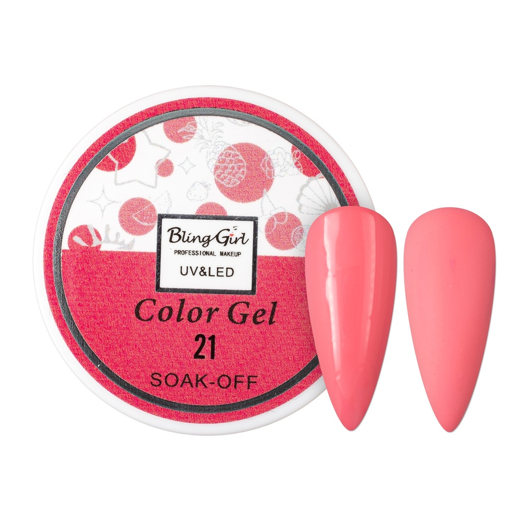 Bling Girl UV &amp; LED 2 IN 1 Colour and Art Gel Soak-Off #021 [1459]