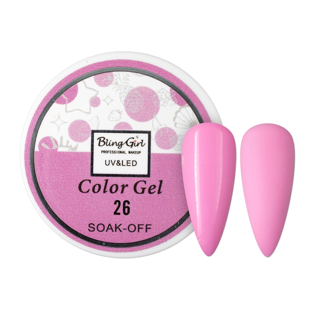 Bling Girl UV &amp; LED 2 IN 1 Colour and Art Gel Soak-Off #026 [1459]