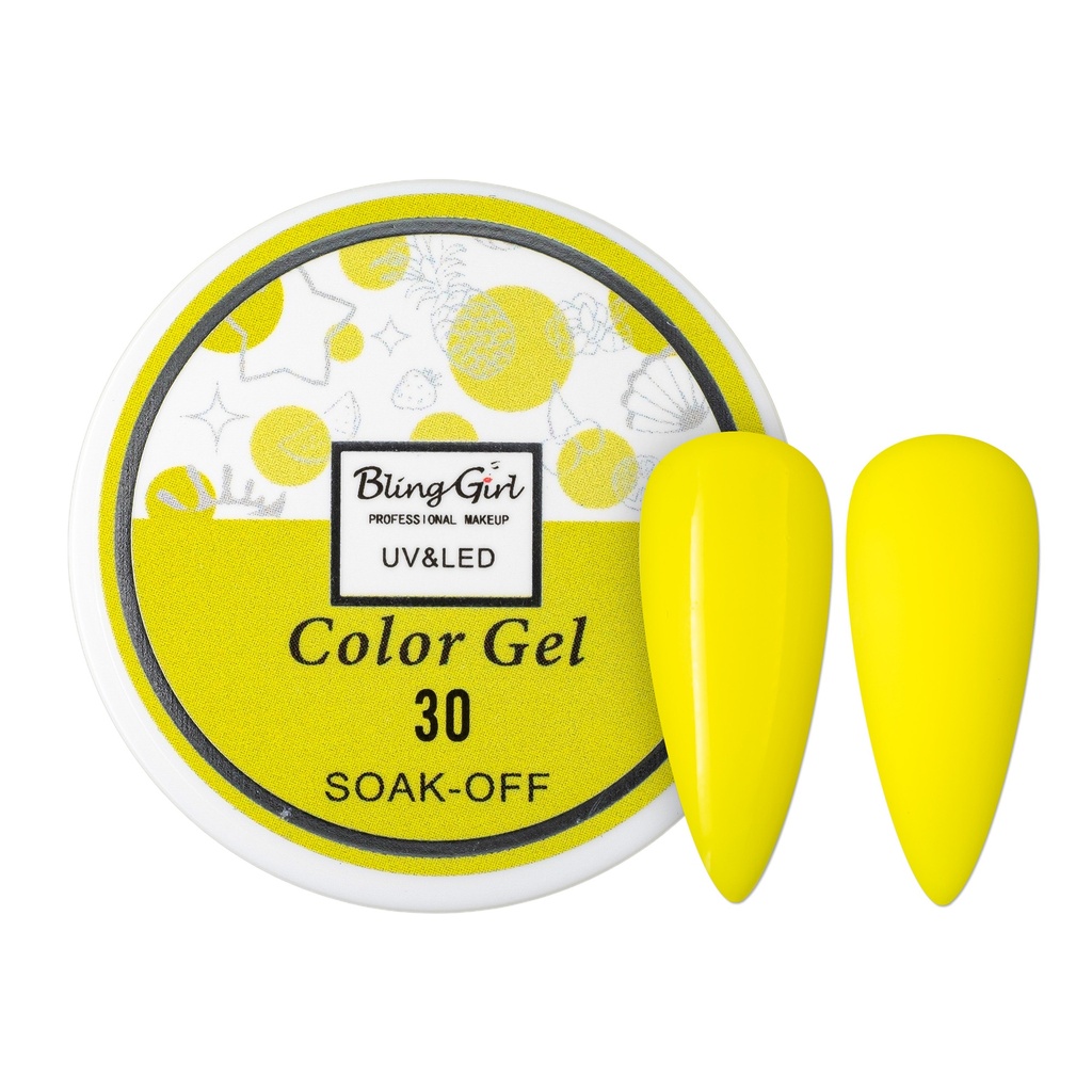 Bling Girl UV &amp; LED 2 IN 1 Colour and Art Gel Soak-Off #030 [1459]