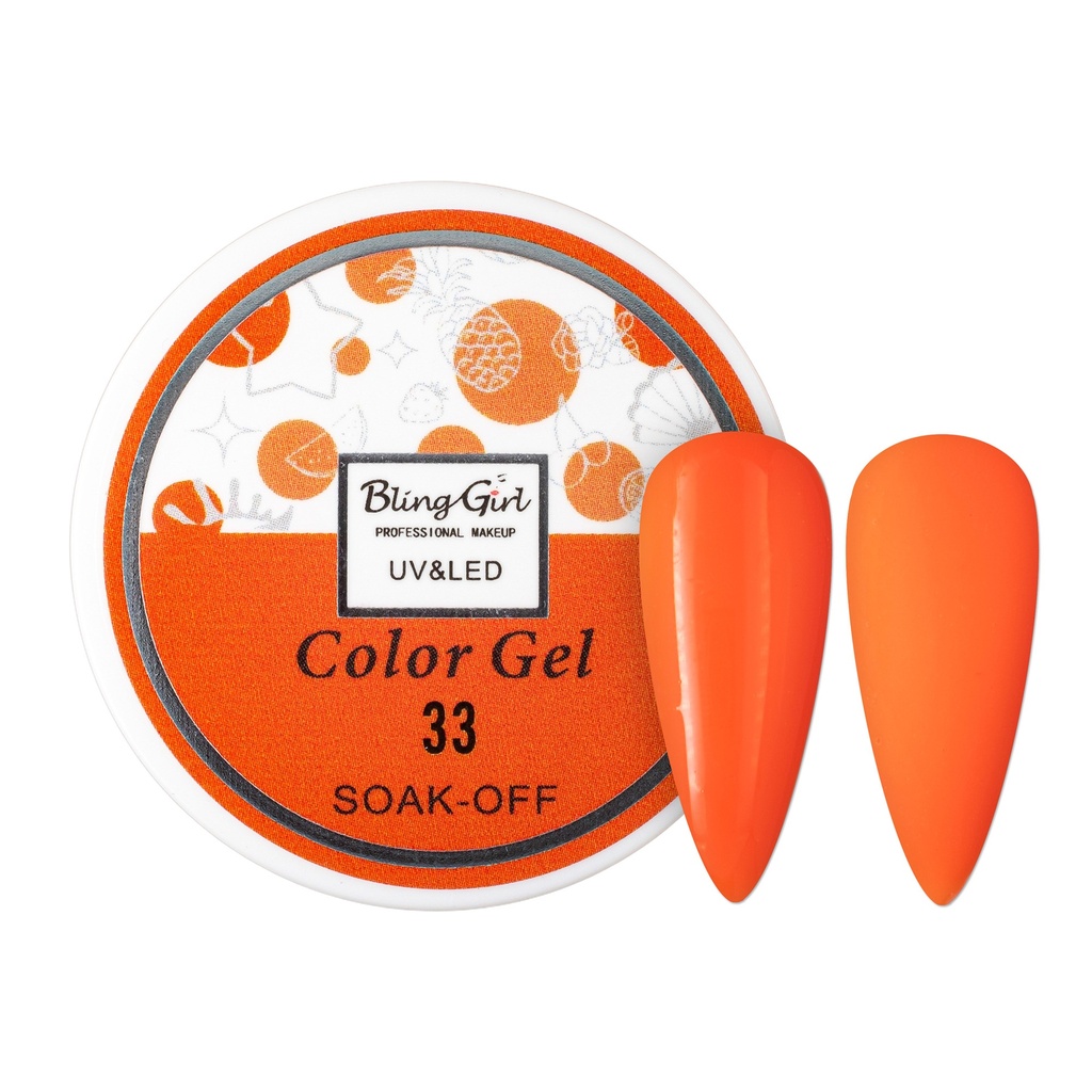 Bling Girl UV &amp; LED 2 IN 1 Colour and Art Gel Soak-Off #033 [1459]