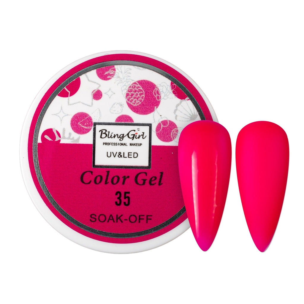 Bling Girl UV &amp; LED 2 IN 1 Colour and Art Gel Soak-Off #035 [1459]