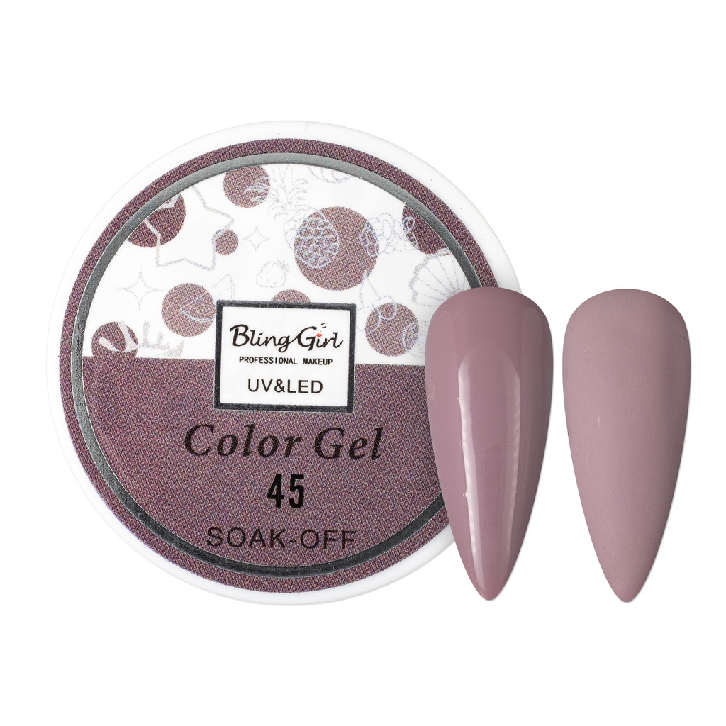 Bling Girl UV &amp; LED 2 IN 1 Colour and Art Gel Soak-Off #045 [1459]