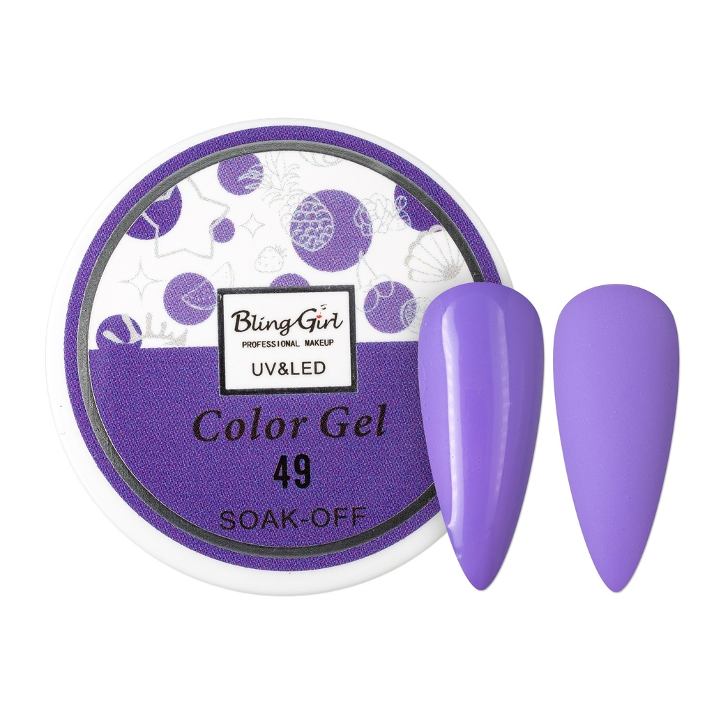 Bling Girl UV &amp; LED 2 IN 1 Colour and Art Gel Soak-Off #049 [1459]