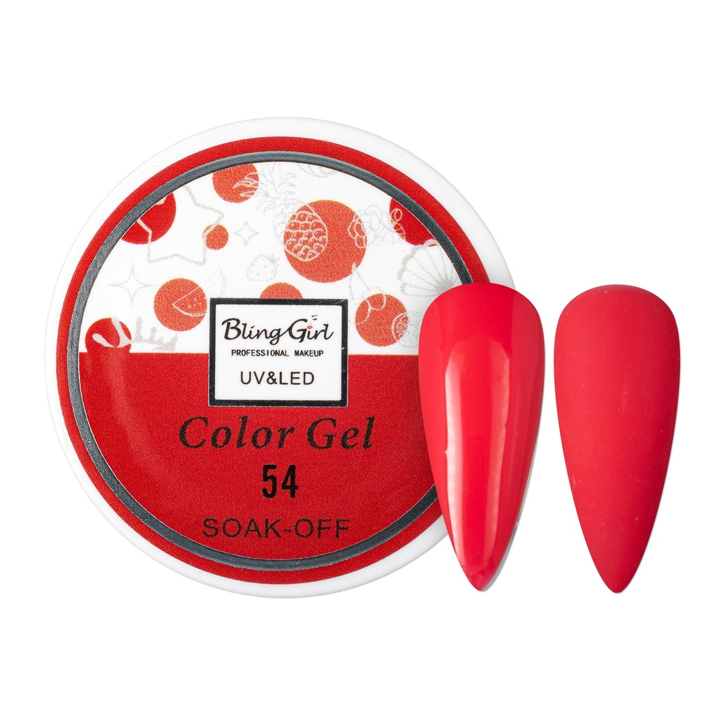 Bling Girl UV &amp; LED 2 IN 1 Colour and Art Gel Soak-Off #054 [1459]