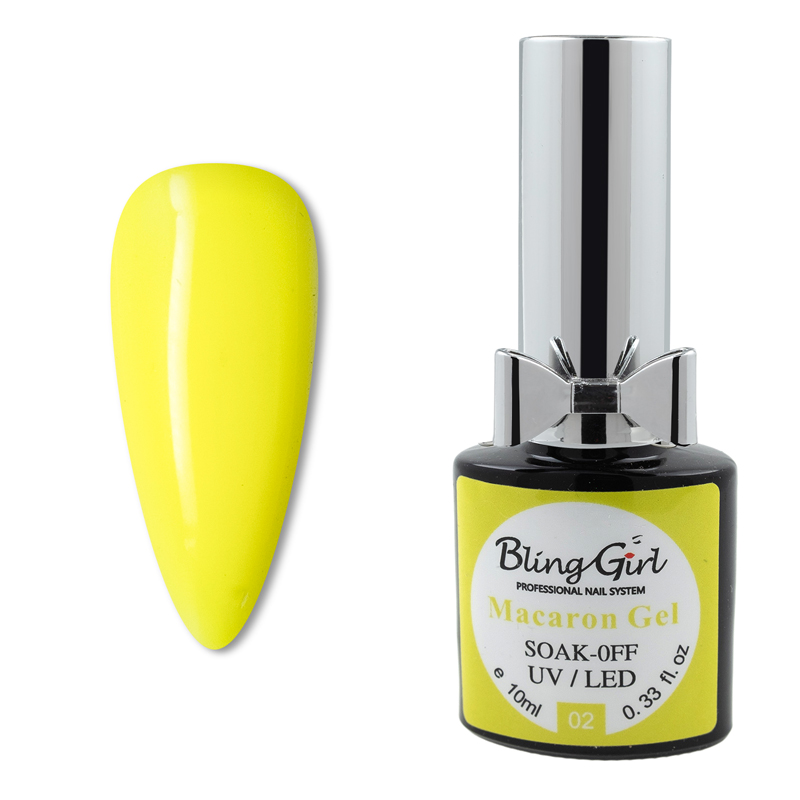 Bling Girl Macaron Gel Soak Off UV/LED 10ml #002 [4302]