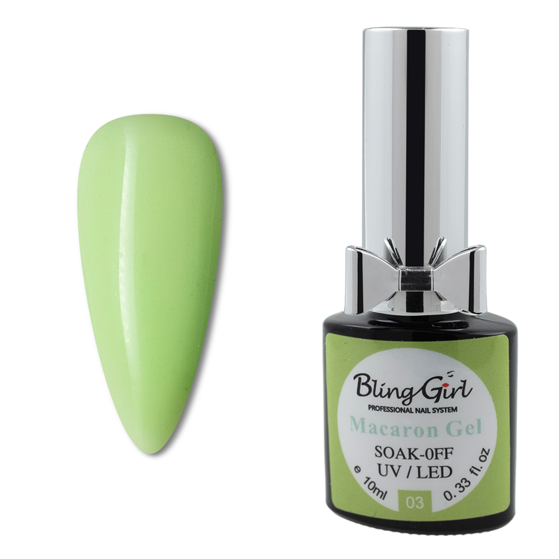 Bling Girl Macaron Gel Soak Off UV/LED 10ml #003 [4302]