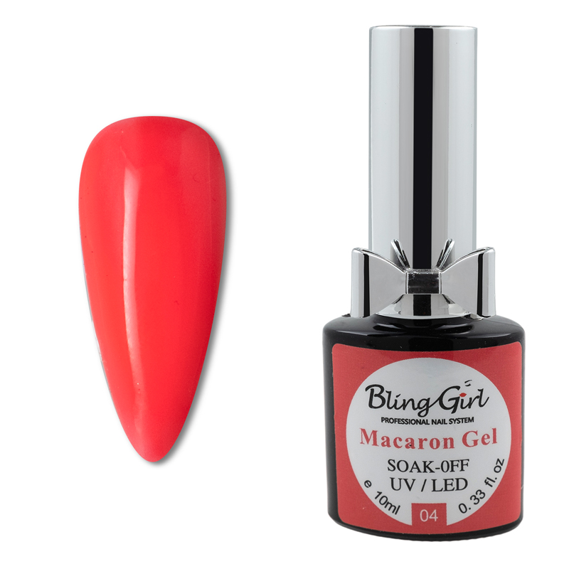 Bling Girl Macaron Gel Soak Off UV/LED 10ml #004 [4302]