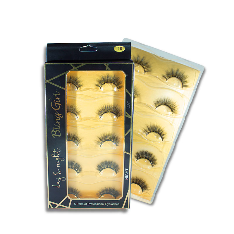 Bling Girl Day To night 5 Pairs of Professional Eyelashes [ R2310P93 ]