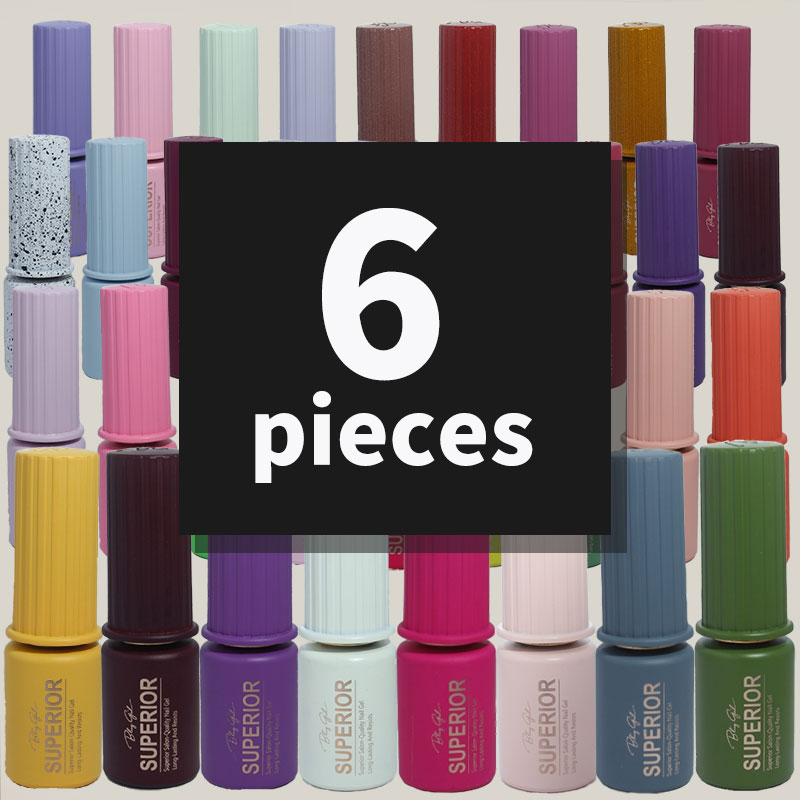 Superior Salon-Quality Nail Gel 18ml*6pieces - GET 4 FREE [R23SET02]
