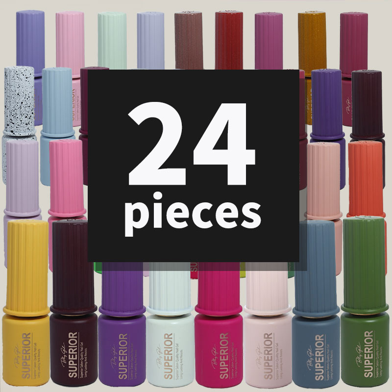 Bling Girl Superior Salon-Quality Nail Gel 18ml*24pieces - GET 16 FREE [R23SET04]