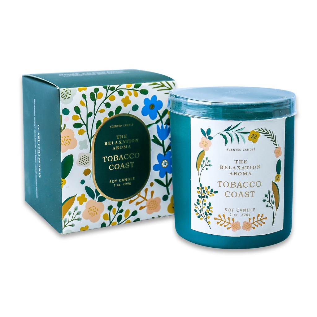 The Relaxation Aroma Tabacco Coast Soy Candle [S2404P30]