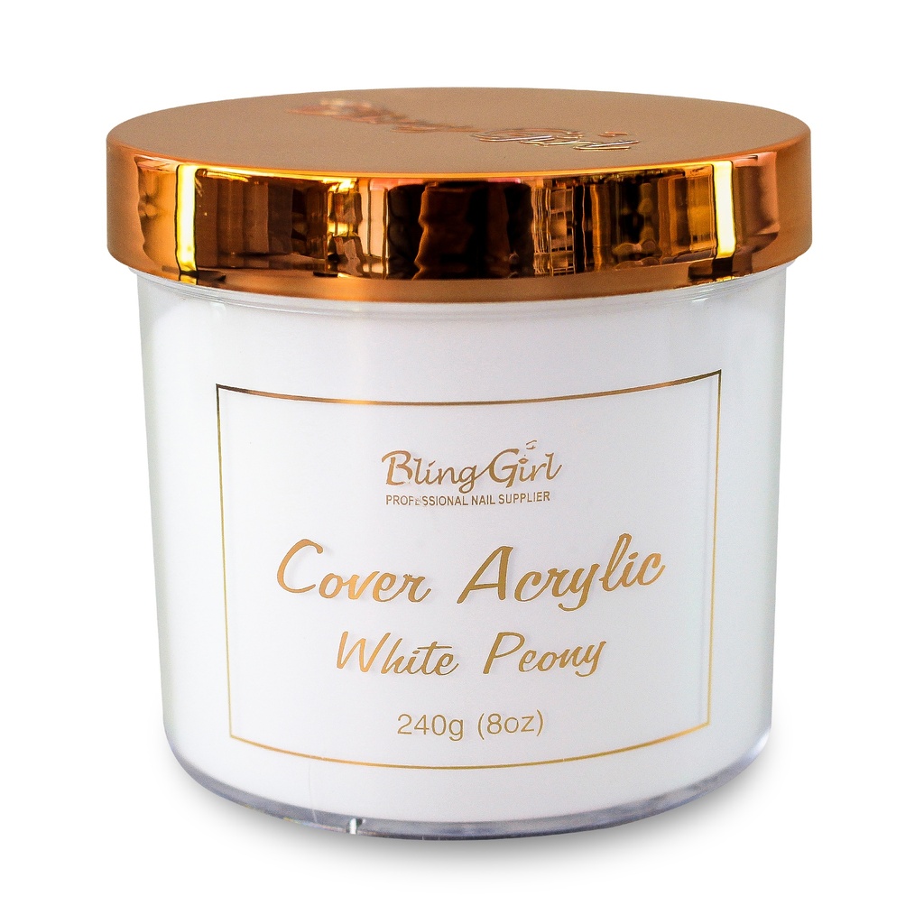 Bling Girl Acrylic Powder - Cover White Peony 240G [S09P10]