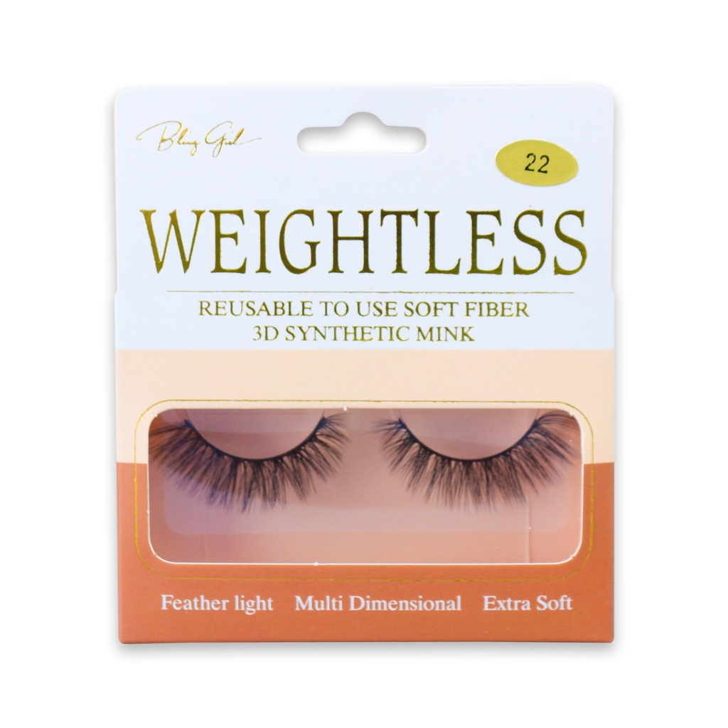 Weightless 3D Synthetic Mink-22 [S2403P24]