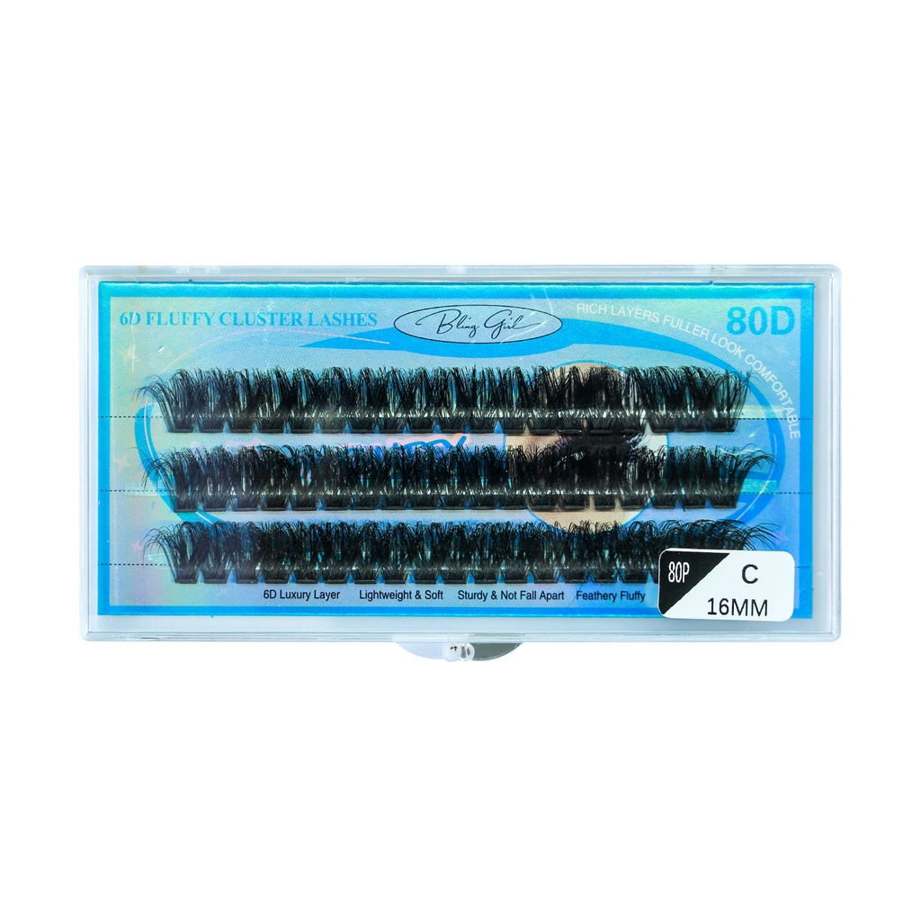 80D Cluster Lashes 16mm-C [S2410P06]