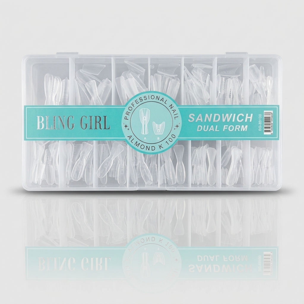Poly Gel Sandwich Dual Forms Almond BG-89100