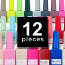 Miracle Soak Off UV/LED Nail Polish Set 15ml*12pieces [2120]