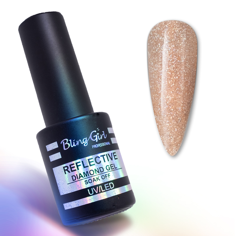 Bling Girl Reflective Diamond Gel Soak Off UV/LED 10ml #004 [8278]