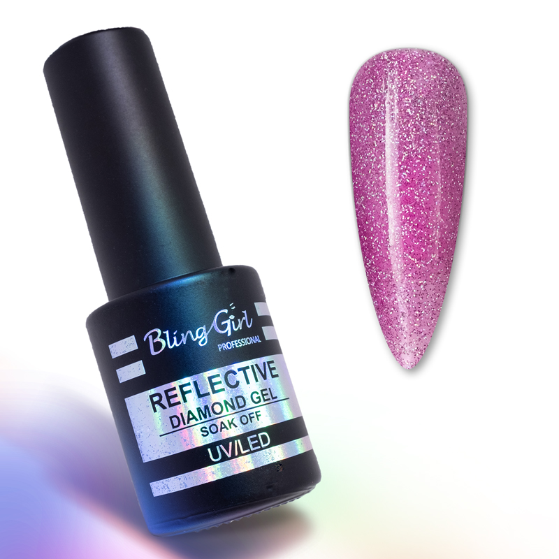 Bling Girl Reflective Diamond Gel Soak Off UV/LED 10ml #016 [8278]