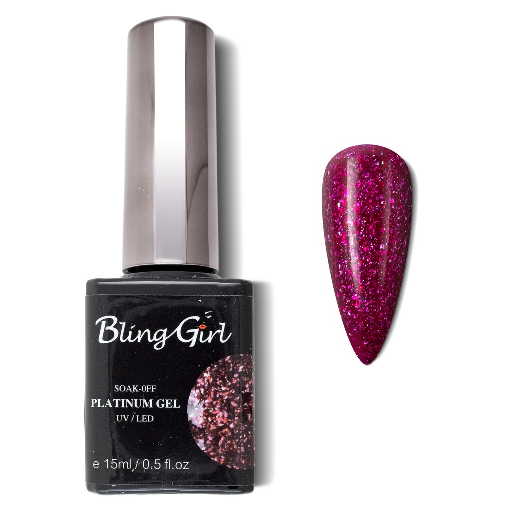 Bling Girl Glamorous Platinum Gel 15ml #012 [3142]