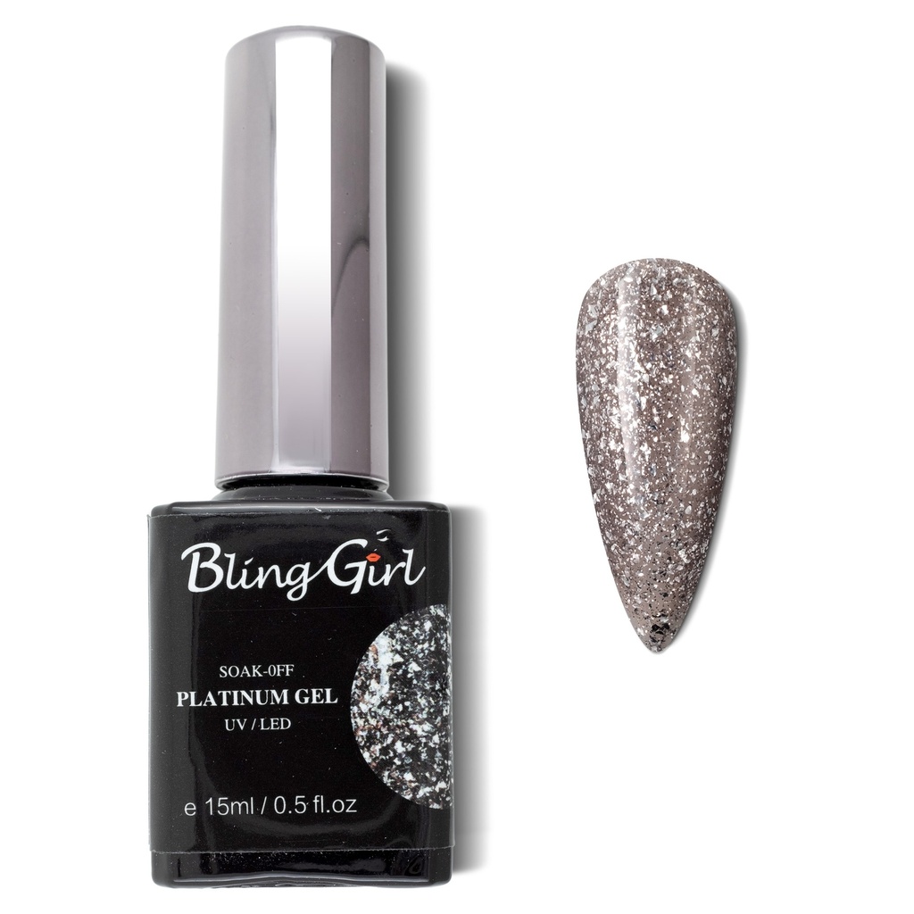 Bling Girl Glamorous Platinum Gel 15ml #013 [3142]