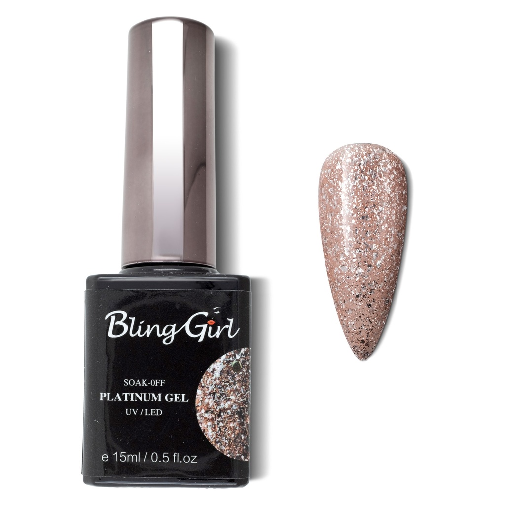 Bling Girl Glamorous Platinum Gel 15ml #014 [3142]