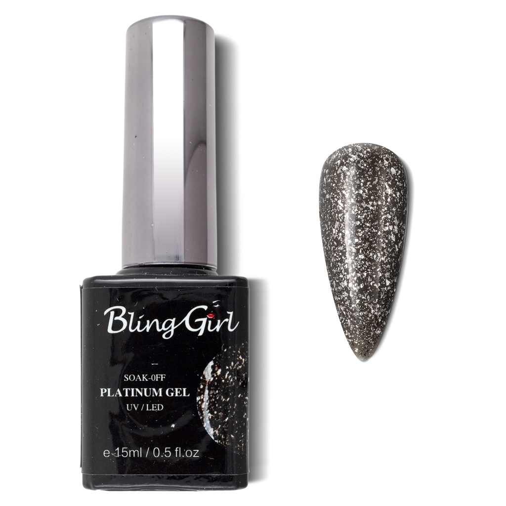 Bling Girl Glamorous Platinum Gel 15ml #018 [3142]