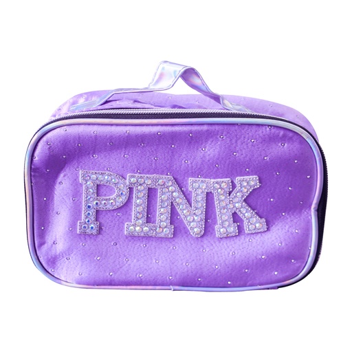 [6222406366311] Pink Rectangle Toiletry Bag [S2409P40]