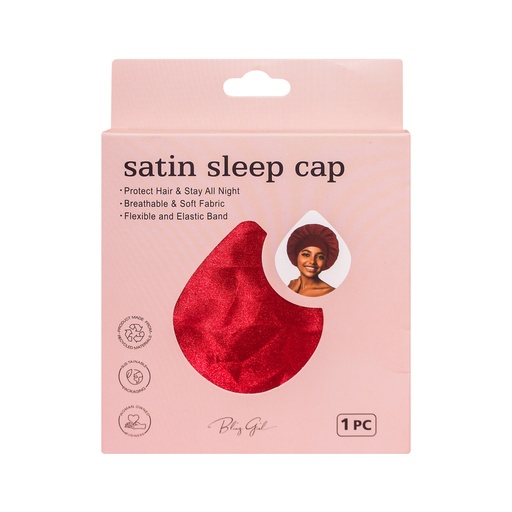 [6812455921212] Satin Sleep Cap [S2410P08]