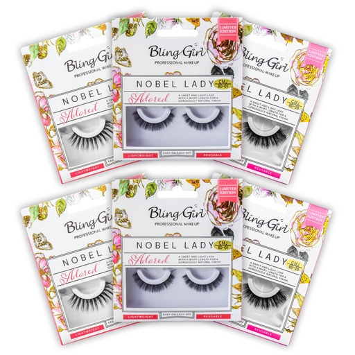 Noble Lady Eyelashes Set 6 Piece [S2502P05]