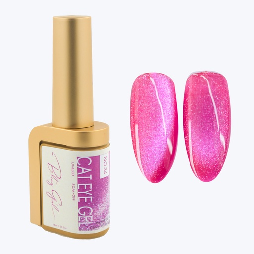 Bling Girl Cat Eye Gel #34 [S2411P11]