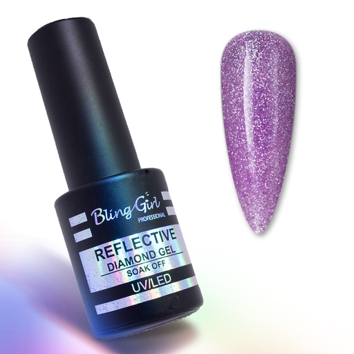 [6342106923574] Bling Girl Reflective Diamond Gel Soak Off UV/LED 10ml #002 [8278]