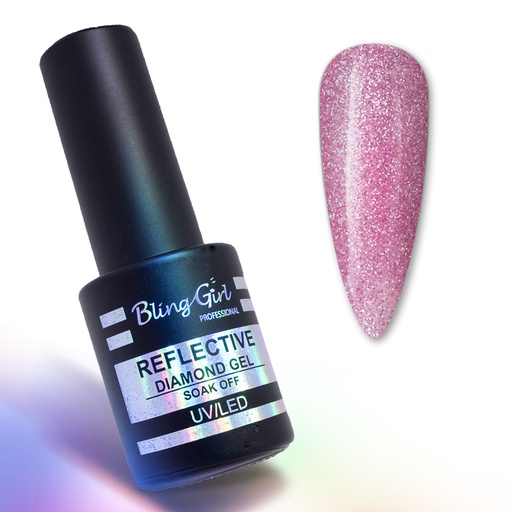 [6342106923574] Bling Girl Reflective Diamond Gel Soak Off UV/LED 10ml #008 [8278]