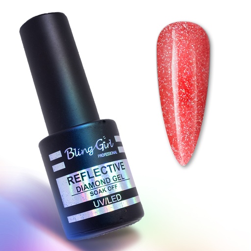 [6342106923574] Bling Girl Reflective Diamond Gel Soak Off UV/LED 10ml #013 [8278]
