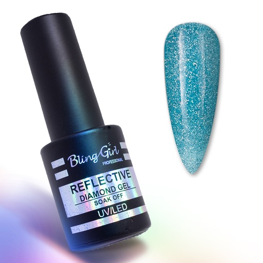 [6342106923574] Bling Girl Reflective Diamond Gel Soak Off UV/LED 10ml #023 [8278]