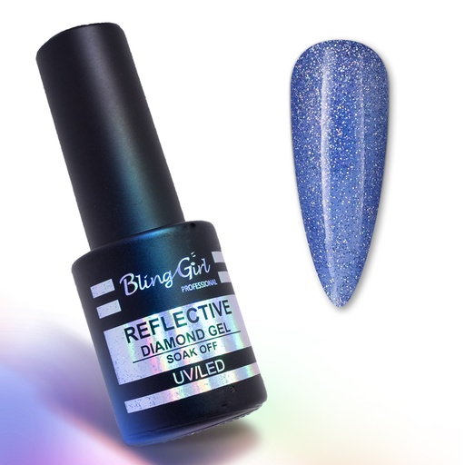 [6342106923574] Bling Girl Reflective Diamond Gel Soak Off UV/LED 10ml #024 [8278]
