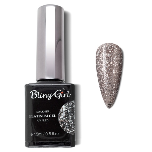 [6341907570567] Bling Girl Glamorous Platinum Gel 15ml #013 [3142]