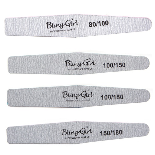 [600031] Bling Girl Double Sided Grey Nail File [8453]