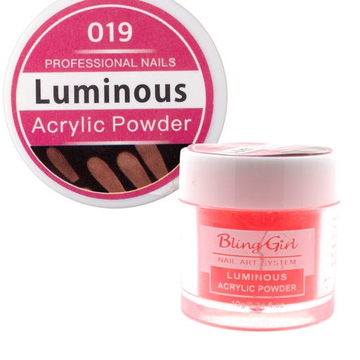 [6322106451130] Bling Girl Luminous Acrylic Powder Nail Art System 10g #019 [3173]