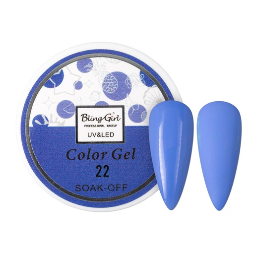 [6342108451832] Bling Girl UV &amp; LED 2 IN 1 Colour and Art Gel Soak-Off #022 [1459]